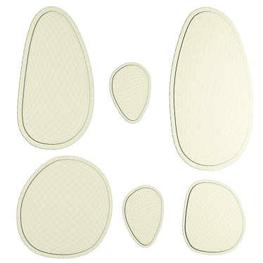 Tropical Elegance Mirror Set 01 3D model image 1 