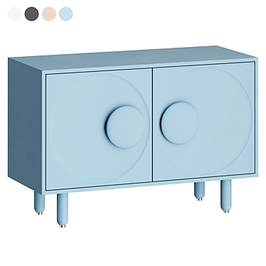 Elegant Living Room Side Table 3D model image 1 