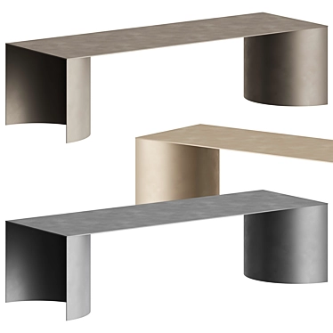 Reflective Elegance Table Display 3D model image 1 