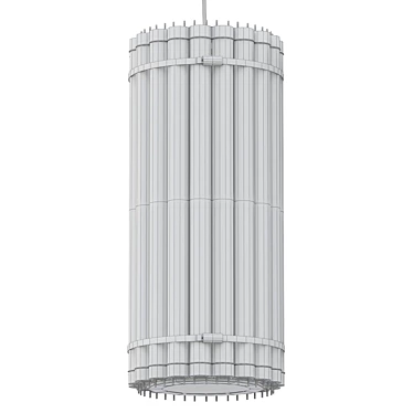 Sleek Vertical Tube Light 3D model image 1 