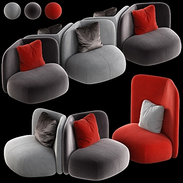 Miniforms Botera Armchair 2015 Model 3D model image 1 