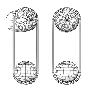 Contemporary Mila Wall Sconce 3D model image 1 