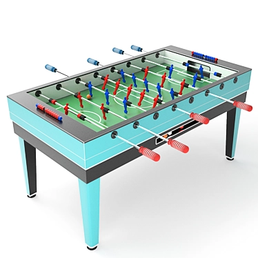 Classic Foosball Table Soccer 3D model image 1 