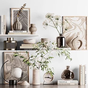 Contemporary Decor Set 36 3D model image 1 