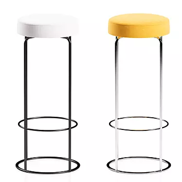 Elegant Ring Barstool Maxi 3D model image 1 