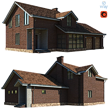  3D Building Model for Vray & Corona 3D model image 1 