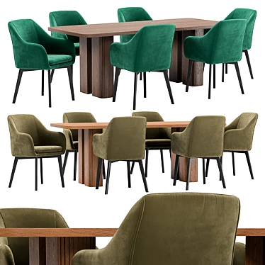 Texas Chair and Lazar Table 3D model image 1 
