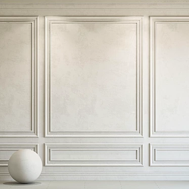 Eider White Decorative Plaster 254 3D model image 1 