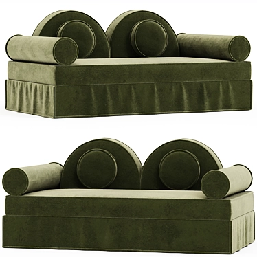 Contemporary Elegance: Badinage 02 Sofa 3D model image 1 