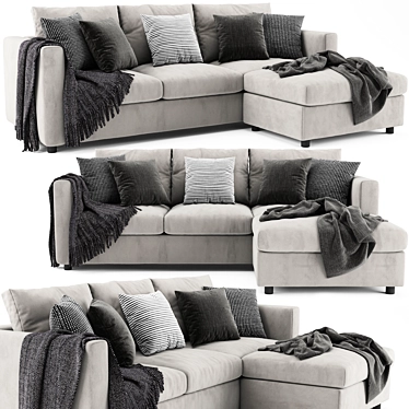 Modern Ikea Finnala Sofa Set 3D model image 1 