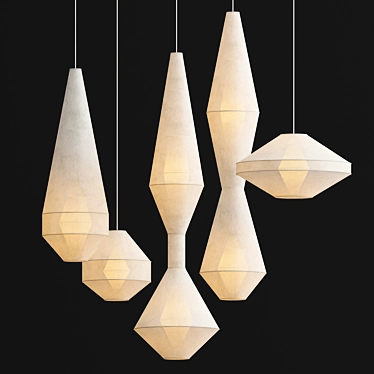 Minimalist Mayu 05 Pendant Light 3D model image 1 