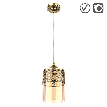 Eastern Charm Pendant Light 3D model image 1 