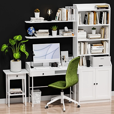 IKEA Workstation Set with Tech 3D model image 1 