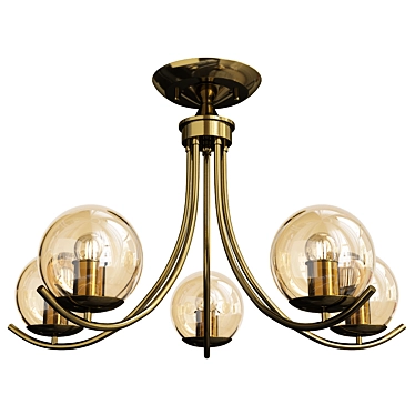 Elegant Scarlett Pendant Light Fixture 3D model image 1 