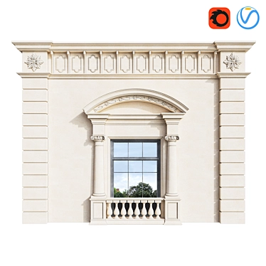 Classic Facade Element: cm 3D model image 1 