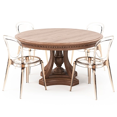  St. James Round Dining Table 3D model image 1 