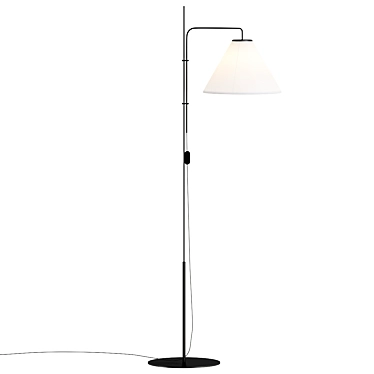 Modern Fabric Floor Lamp 3D model image 1 