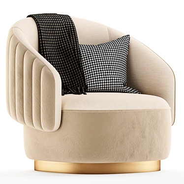 Stylish Swivel Armchair by i4 Mariani 3D model image 1 