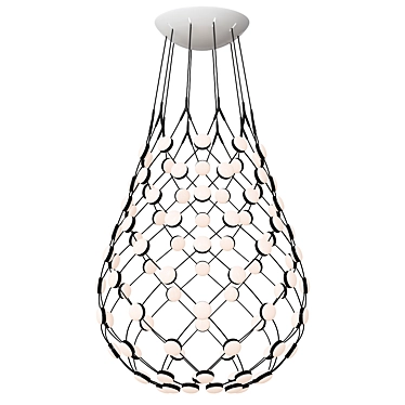 Elegant Lighting Fixture: Nacelle Chandelier 3D model image 1 