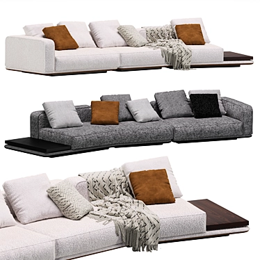 Minotti Horizonte Modular Sofa Set 3D model image 1 