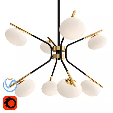 Levity 8: Modern Lighting Elegance 3D model image 1 