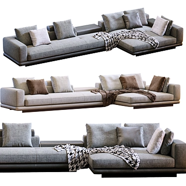 Modern Minotti Sofa Connery 3D model image 1 