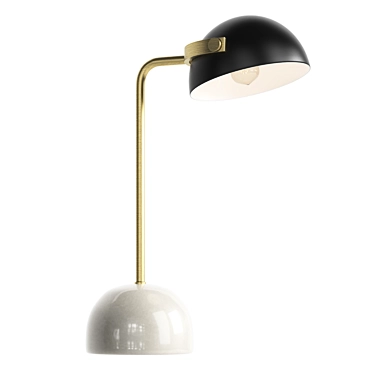 Stylish Zuo Modern Brass Lamp 3D model image 1 