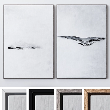 Large Wall Art Set 2015 3D model image 1 