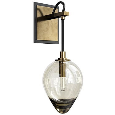 Modern Brixton Wall Sconce 3D model image 1 