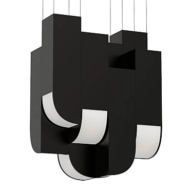 Modern Cora Pendant Light 8-Lights 3D model image 1 