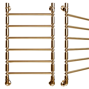 Ewrika Medeya B2 Gold Towel Warmer 3D model image 1 