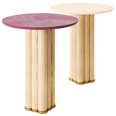 Modern 2 Color Flo Table 3D model image 1 