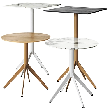 Modern Square Comte Table Design 3D model image 1 