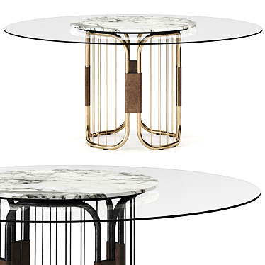 Formitalia Sunflower Table, Elegant Design 3D model image 1 