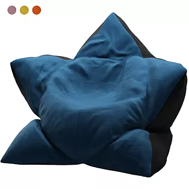 Rose Bean Bag Chair in Four Colors 3D model image 1 