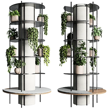 Tall Column Pillar Plant 03 3D model image 1 