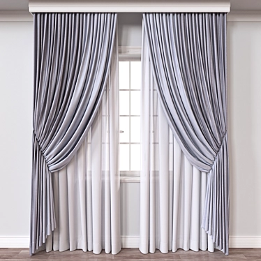 Curtain A118 3D Model Formats 3D model image 1 