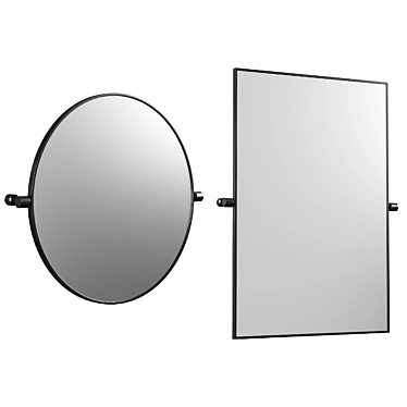 Modern Pivot Wall Mirror 24 3D model image 1 