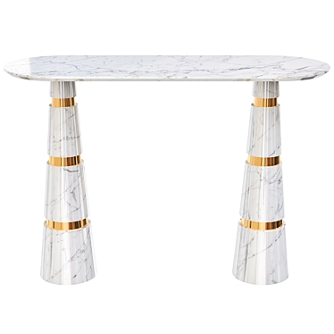 Elegant Koket Console Table 3D model image 1 