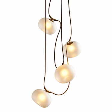 Melina Vertical Pendant Luminaire 3D model image 1 