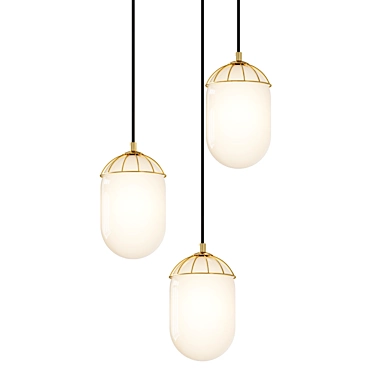 Carole Pendant Light: Sleek Elegance 3D model image 1 