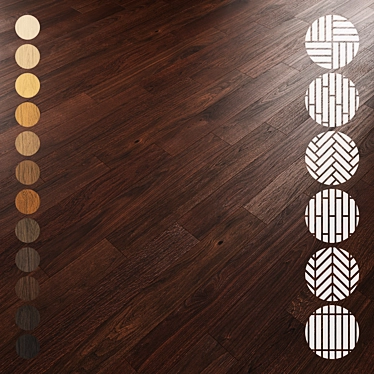 Oak Parquet Collection Bundle 3D model image 1 