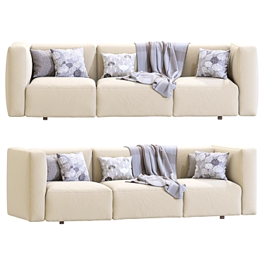 Elegant Modern Sofa Match Design 3D model image 1 