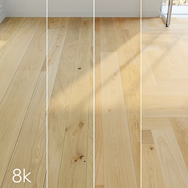 Oak Parquet Super Bundle 8K 3D model image 1 