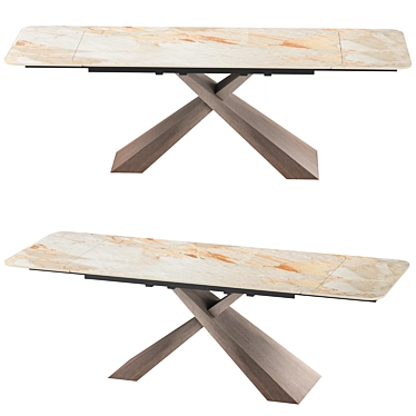 Torino Folding Table with Ceramic Top 3D model image 1 