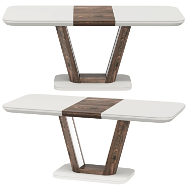 Ester Folding Table - Versatile and Elegant 3D model image 1 