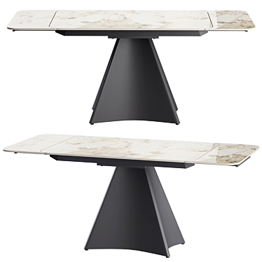 Granada Folding Table with Ceramic Top 3D model image 1 