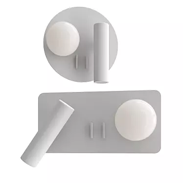 Sleek Snotra Wall Lamp 3D model image 1 