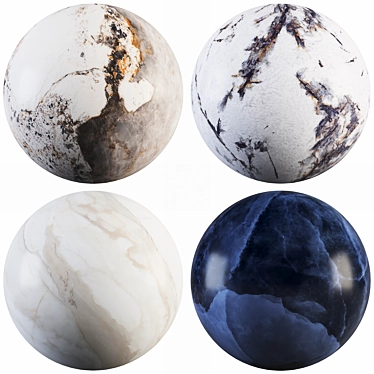 Marble Texture Collection Set 3D model image 1 