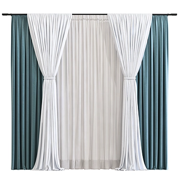 Reworked Curtain Design 3D model image 1 